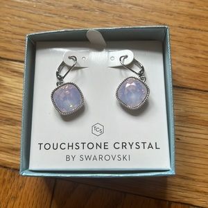 Swarovski touchstone crystal drop earrings